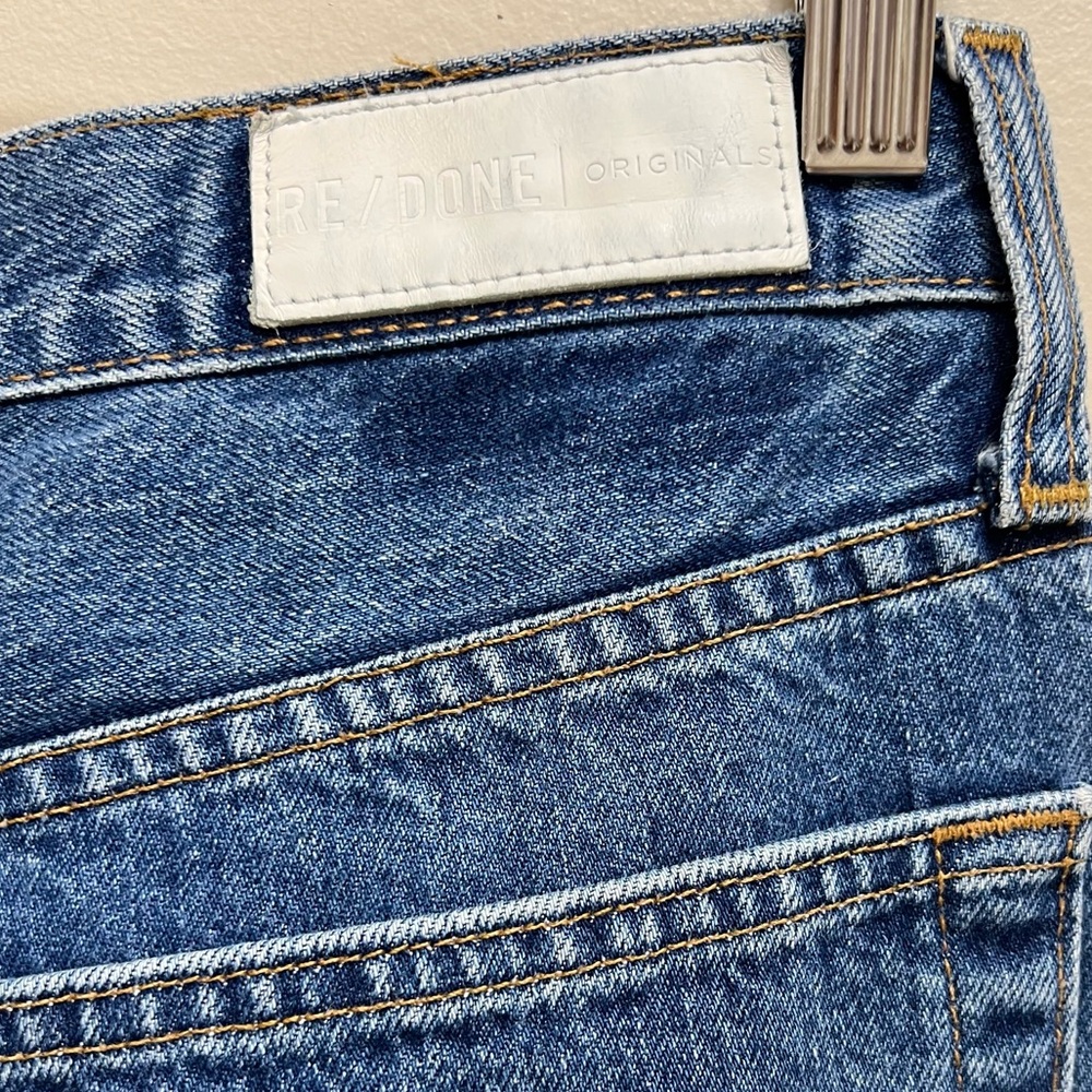 Re/Done Originals Jean High Rise Straight Leg Denim Size 28 - Picture 8 of 11